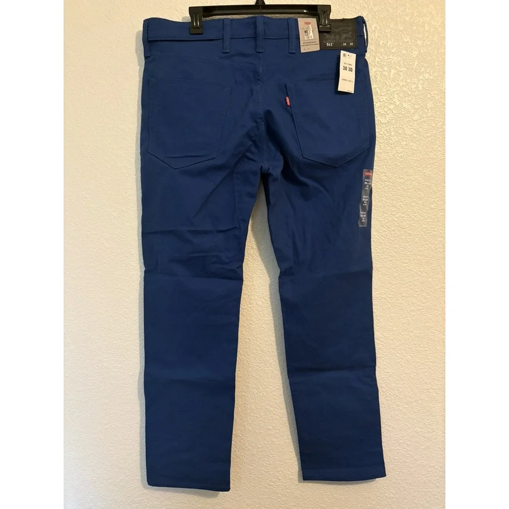 Levi's 511 Men's Regular Taper Jeans 38/30 Blue Color Stretch NWT
